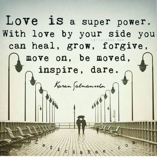 Любовь это супер сила ...