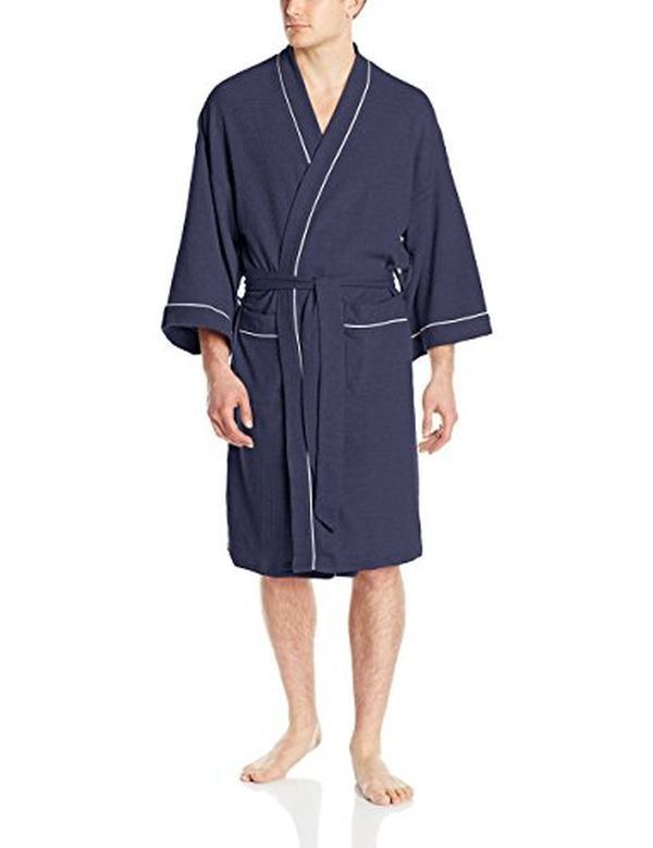 Вафельный кимоно халат