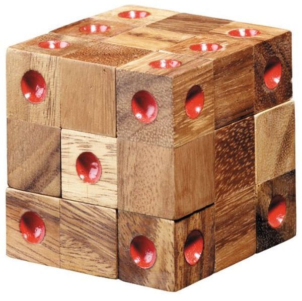 Деревянный Домино Головоломка Куб для взрослых