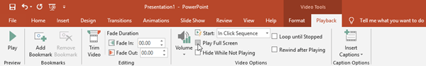 автоматически воспроизводить видео в powerpoint