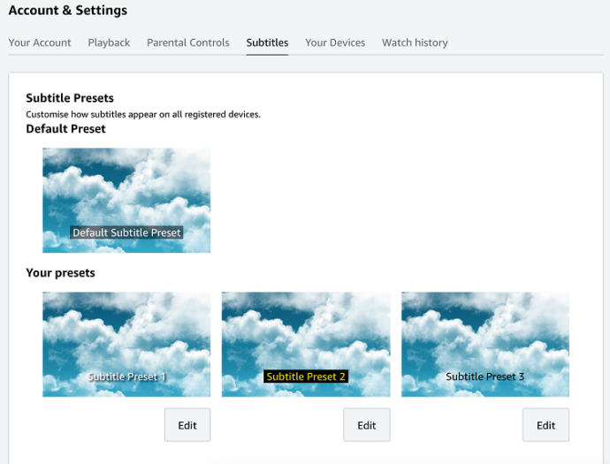 как отключить субтитры на видео амазонка прайм
