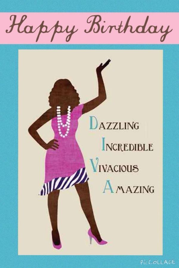 Прохладный С Днем Рождения Изображения для нее для афро-американских женщин 1