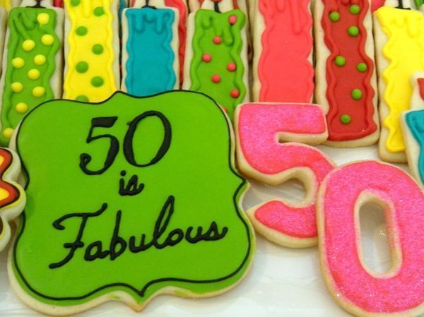 Великолепные образы с пожеланиями счастливого 50-летия для нее 1