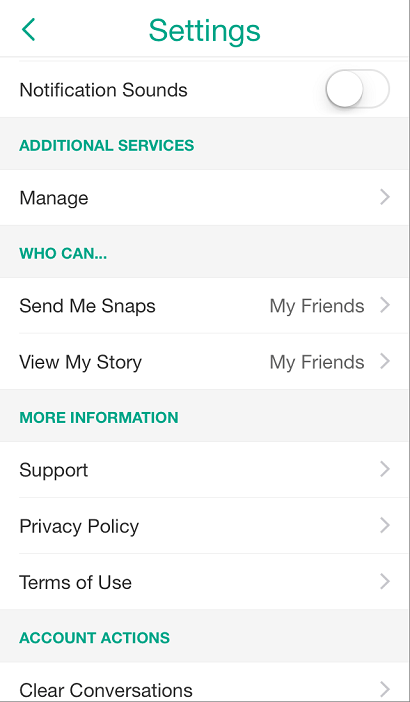 Snapchat-приватность