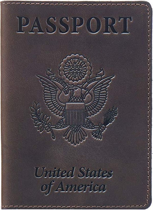 Кожаная обложка для паспорта Швигель