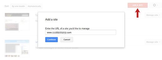 Добавить сайт
