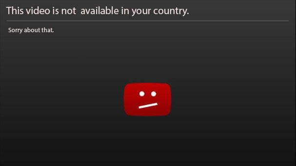 это видео недоступно в вашей стране