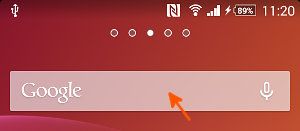 z1 панель поиска Google