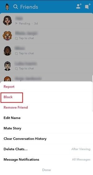как добавить кого-то на Snapchat вы удалили