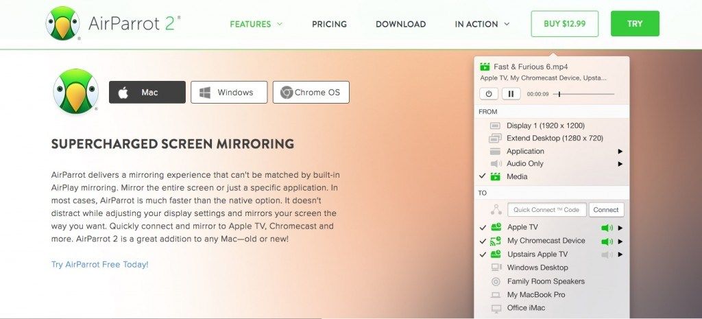 AirParrot 2 Mac