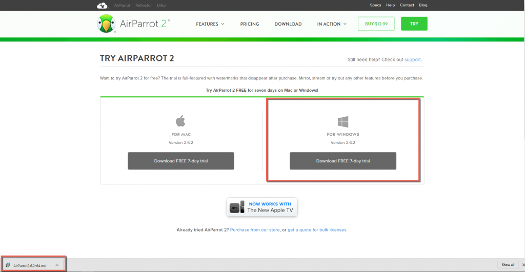 AirParrot 2 MSI