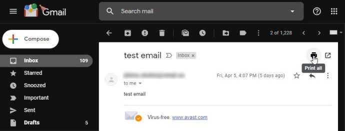 как сохранить сообщения Gmail в формате PDF