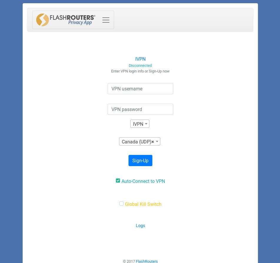 Расположение приложения конфиденциальности VPN