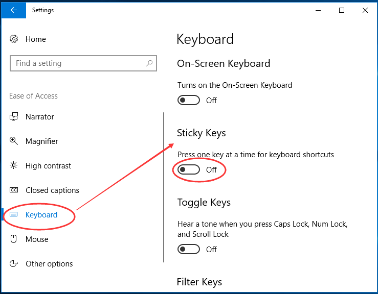 не работает кнопка пробел на ноутбуке как исправить otkljuchite sticky keys na windows 10 legko [s 2 1