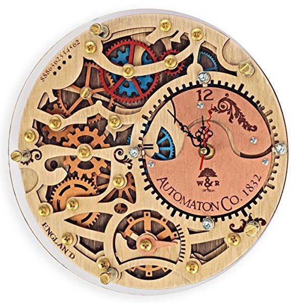 Автоматические настенные часы 1832, изготовленные вручную Woodandroot