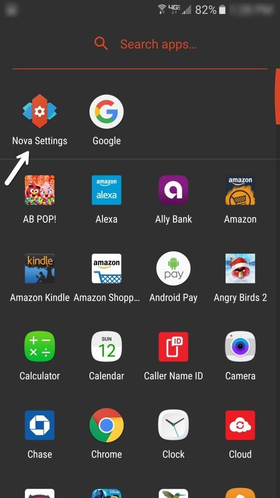 Нова Настройки