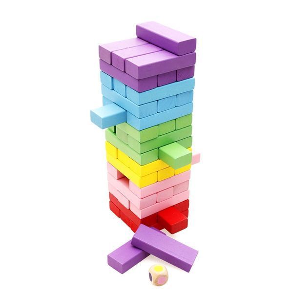 Lewo Wooden Stacking Настольные игры Строительные блоки для детей 48 штук
