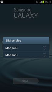 Выбор сети Maxis