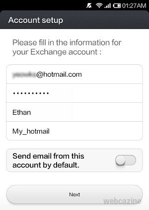 Redmi Hotmail setup_2