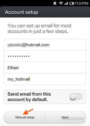 Redmi Hotmail setup_5