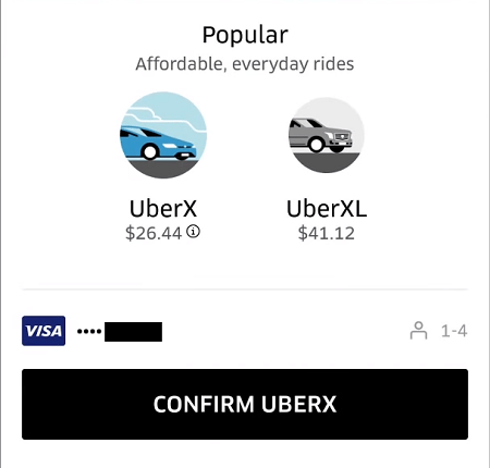 Как заказать Uber для кого-то еще