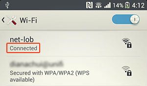 идентификатор подключенной сети Wi-Fi