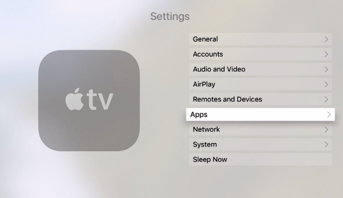 Приложения на Apple TV