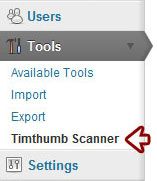 Опция сканера Timthumb