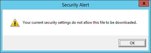Ваши текущие настройки безопасности не позволяют загружать этот файл